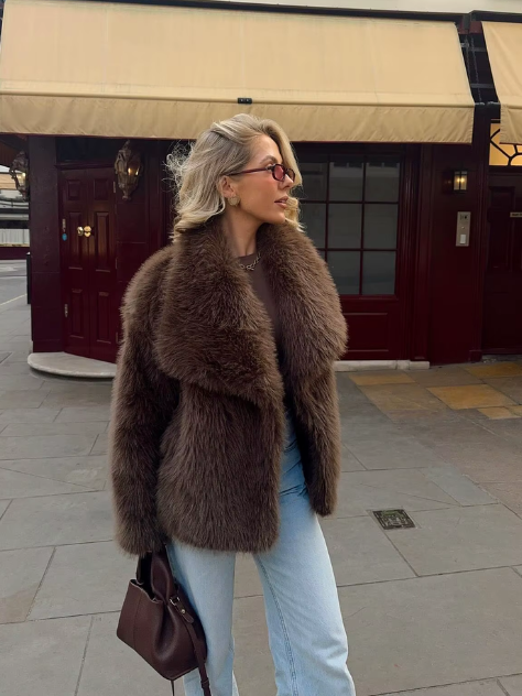 Casual Faux Fur Coat