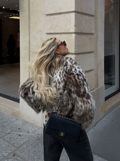 Women's Leopard Print Streetwear Jacket