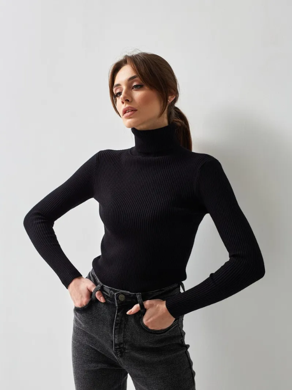 Turtleneck Sweater - Elegant Style