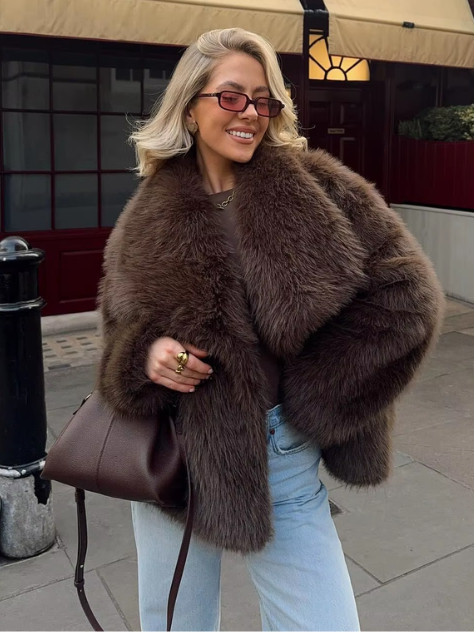 Casual Faux Fur Coat